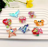Glitter Sea Creatures Beads Mix